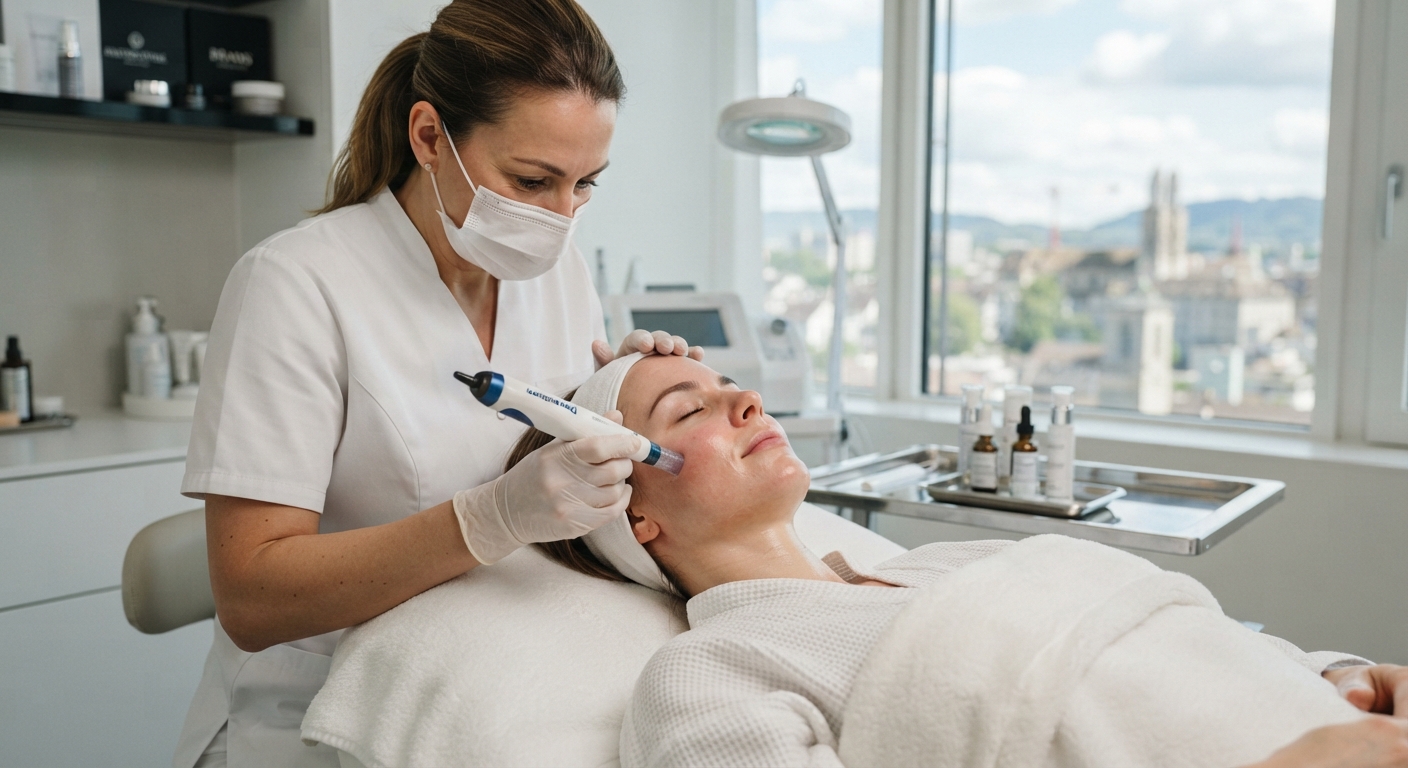 Microneedling Zürich glattes und strahlendes Hautbild